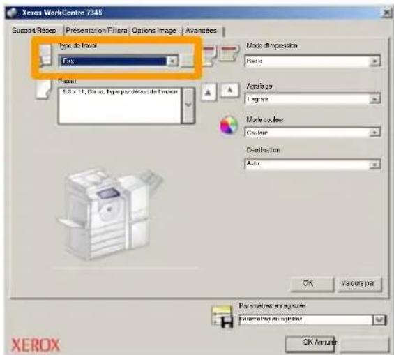 XEROX WorkCentre 7346V AZ - Procedure de fax LAN - 1