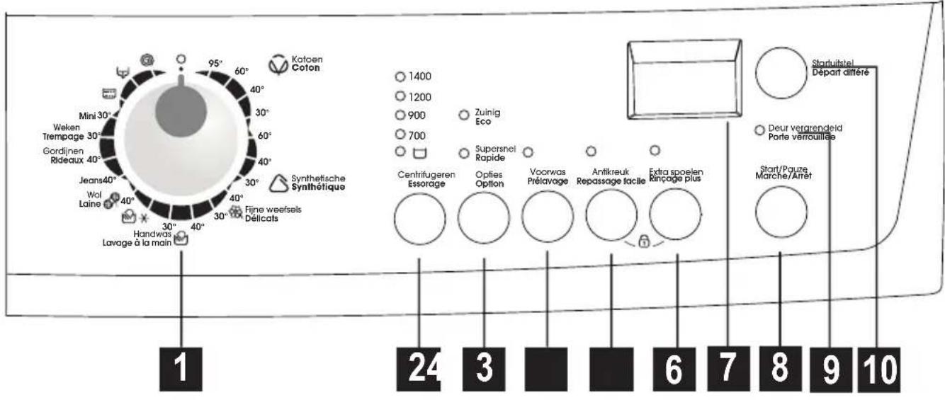 ZANUSSI ZWH6145 - Bandeau de commande - 1