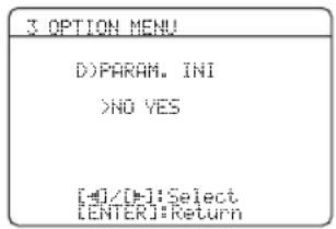 YAMAHA RXV563 - Parameterinitialisierung D)PARAM. INI - 1