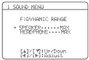 YAMAHA RXV563 - Dynamikbereich F>DYNAMIC RANGE - 1