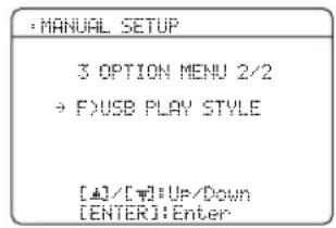YAMAHA RXV563 - OPTION MENU - 2