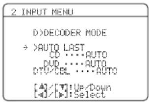 YAMAHA RXV563 - Decoder-Modus D)DECODER MODE - 1