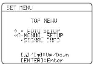YAMAHA RXV563 - Drücken Sie ④AMP, und betätigten Sie danach ②MENU, um auf „SET MENU“ zu schalten. - 1