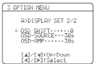 YAMAHA RXV563 - ■Displayeinstellungen ADISPLAY SET - 2