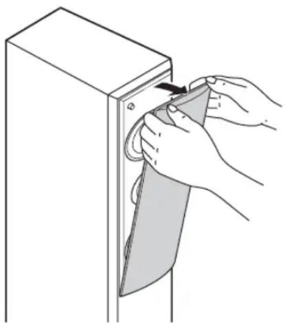 YAMAHA NSPC210 - REMOVING THE FRONT COVER - 1