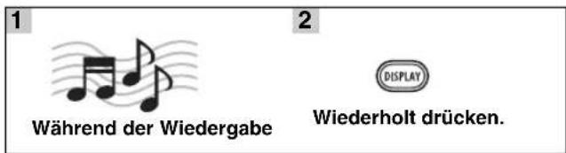 YAMAHA MCR040 - ■Umschalten des Displays - 1