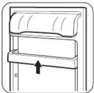 ZANUSSI ZR G316 IW - Постављање полица на вратима - 1