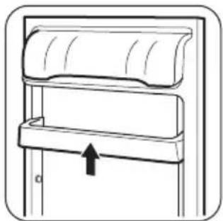 ZANUSSI ZR G316 IW - Colocación de los estantes de la puerta - 1