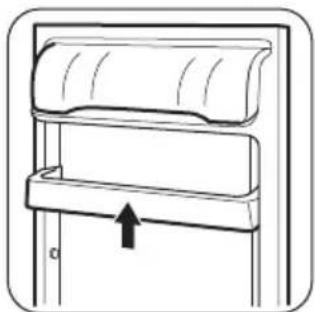 ZANUSSI ZR G316 IW - Размещение полок дверцы - 1