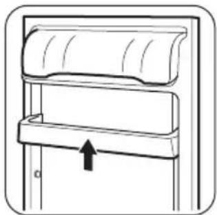 ZANUSSI ZR G316 IW - Positioning the door shelves - 1