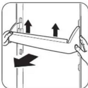 ZANUSSI ZBT 6284 - Colocacion de los estantes de la puerta - 2