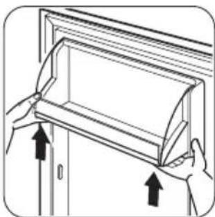 ZANUSSI ZBT 6284 - Colocacion de los estantes de la puerta - 1