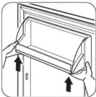 ZANUSSI ZBT 6284 - Posicionar as prateleiras da porta - 1