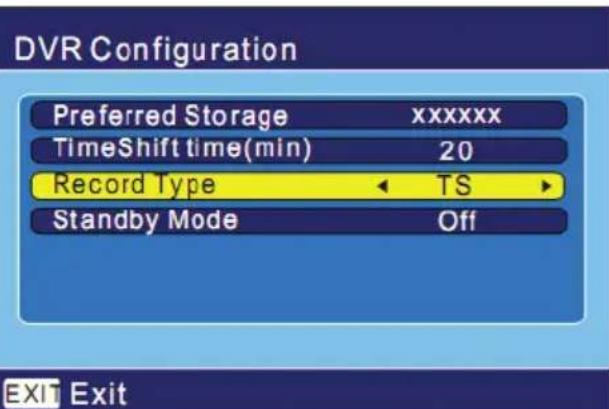 XORO HRT 5000 - DVR Configuration - 1