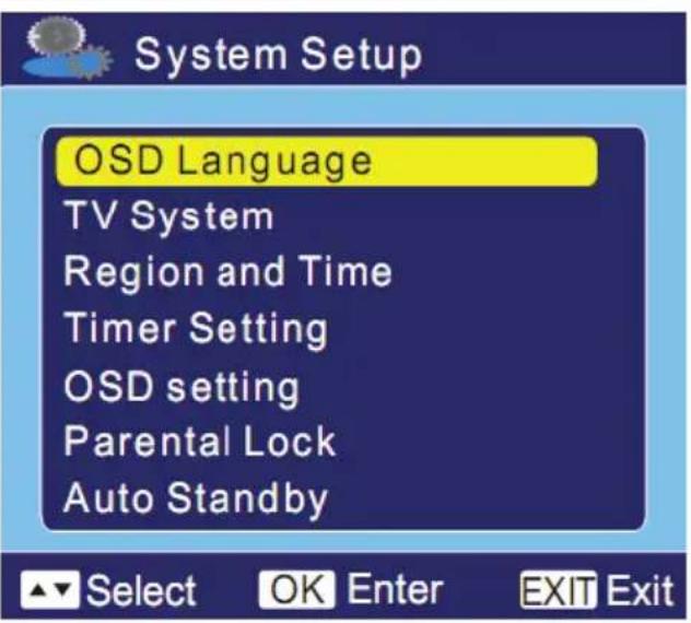 XORO HRT 5000 - OSD Language - 1