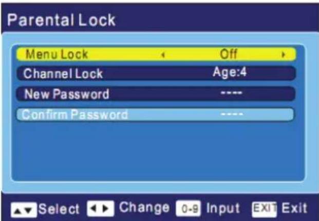 XORO HRT 5000 - Parental Lock - 1