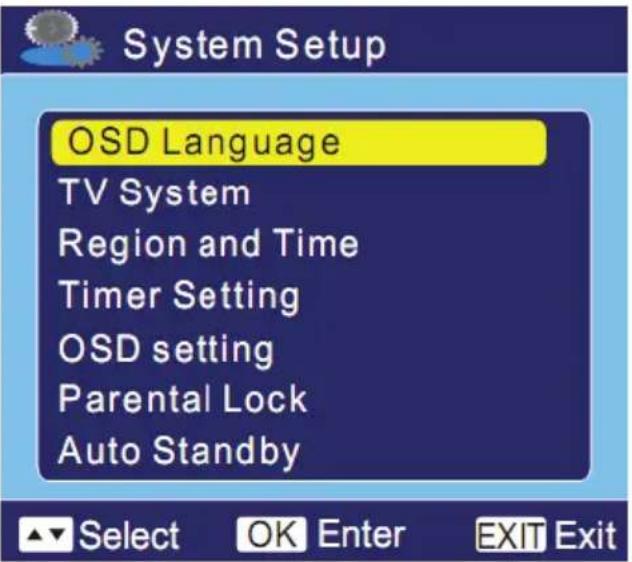 XORO HRT 5000 - Langue OSD - 1