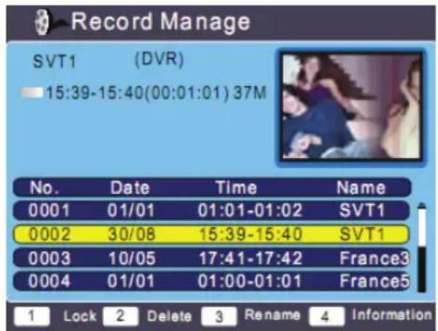XORO HRT 5000 - Rekorder Management - 1