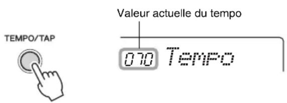 YAMAHA PSRE333 - Modification du tempo - 1