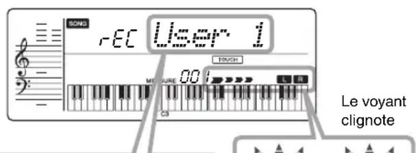 YAMAHA PSRE333 - Appuyez sur la touche [REC]. - 2