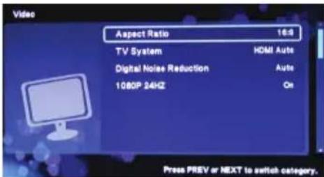 XORO HMB 2100 - Changing Video Settings - 1