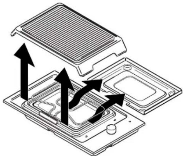ZANUSSI ZEG3915IXA - Plancha de hierro fundido - 1