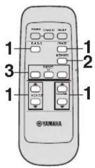 YAMAHA Soavo900SW - Para guardar los ajustes del balance del sonido - 1