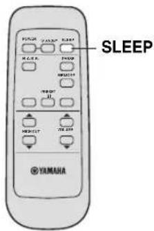 YAMAHA Soavo900SW - Preparación del temporizador para dormir - 1