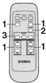 YAMAHA Soavo900SW - Memorizzazione delle impostazioni di bilanciamento del suono - 1