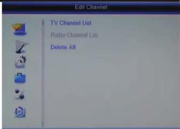XORO HRT 8300 - TV Channel List - 1