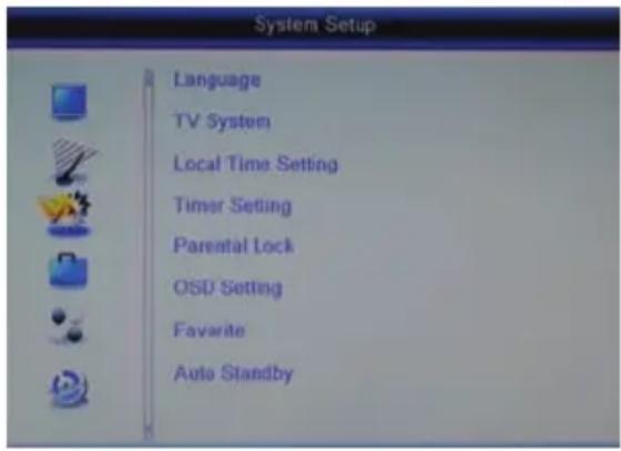 XORO HRT 8300 - Configuración de sistema - 1