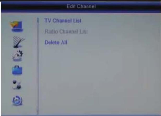 XORO HRT 8300 - Liste des chaînes TV - 1