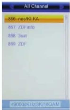 XORO HRT 8300 - Channel List - 1