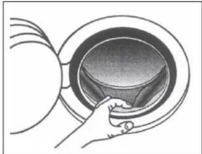 WHIRLPOOL AWZ 614 - REINIGING VAN HET DEURRUBBER - 1