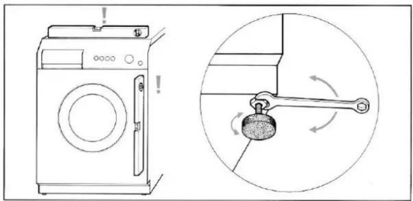 WHIRLPOOL AWZ 614 - POSITIONING AND LEVELLING - 1