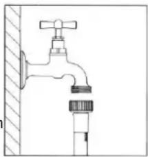 WHIRLPOOL AWZ 614 - AANSLUITING OP HET WATERKRAANTJE - 1