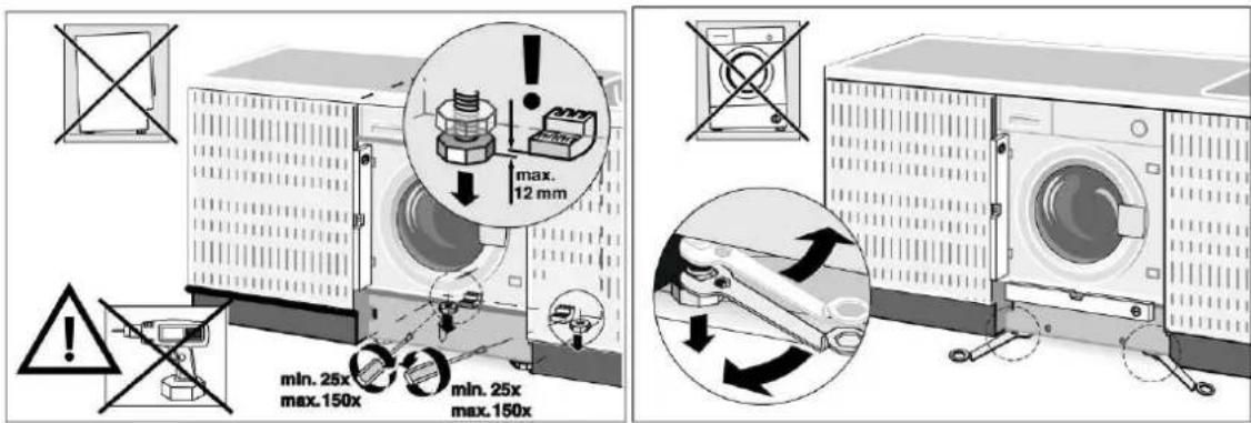WHIRLPOOL AWZ 614 - POSITIONING AND LEVELLING - 3