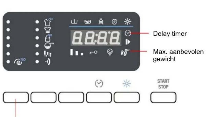 WHIRLPOOL AWZ 614 - INSCHAKELING VAN DE MACHINE EN KEUZE VAN HET WASPROGRAMMA - 1