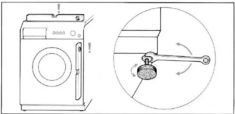 WHIRLPOOL AWZ 614 - PLAATSING EN WATERPASSTELLING - 1