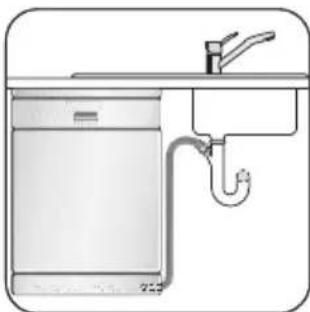 ZANUSSI ZDIS102W - Tuyau de vidange - 1