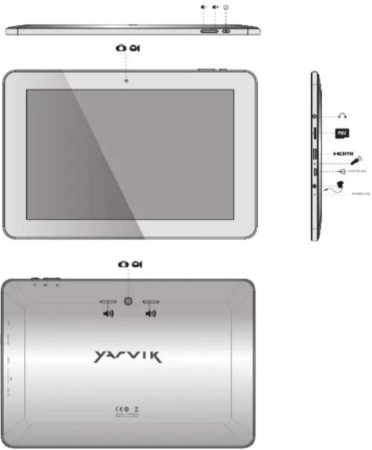 Yarvik Xenta 10ic - Buttons &amp; Connections - 1