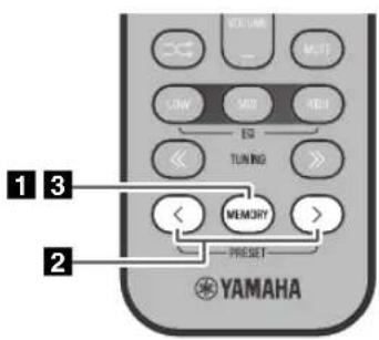 YAMAHA TSX132B - Manuelle Vorprogrammierung - 1