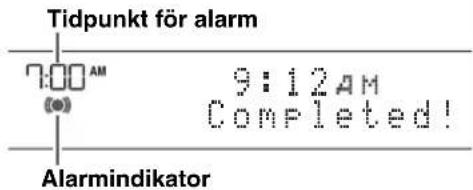 YAMAHA TSX132B - Stall in tidpunkt och typ av alarm - 5