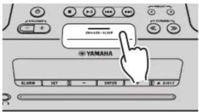 YAMAHA TSX132B - Om de wekker te pauzeren (Sluimer) - 1