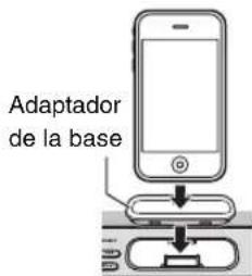 YAMAHA TSX132B - Colocacion del iPod en la base de iPod - 1