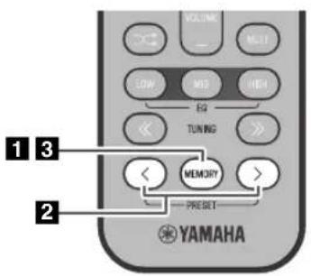 YAMAHA TSX132B - Preselezione manuale - 1