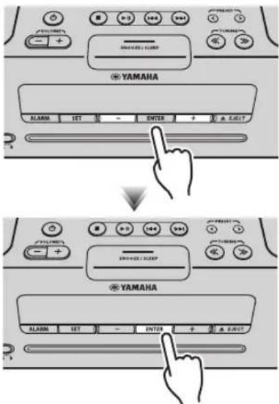 YAMAHA TSX132B - Set the alarm time and alarm type - 5