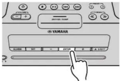 YAMAHA TSX132B - Einstellen der Weckzeit und des Weckertypes - 6