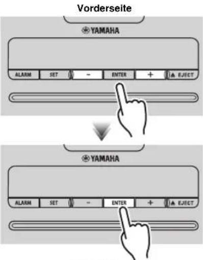 YAMAHA TSX132B - EINSTELLLEN DER UHR - 1
