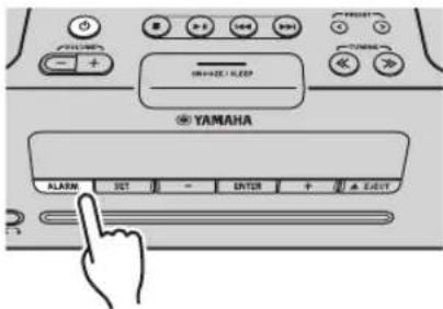 YAMAHA TSX132B - De wekker uitschakelen - 1